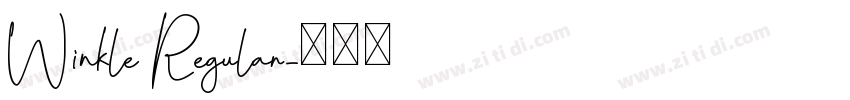 Winkle Regular字体转换
